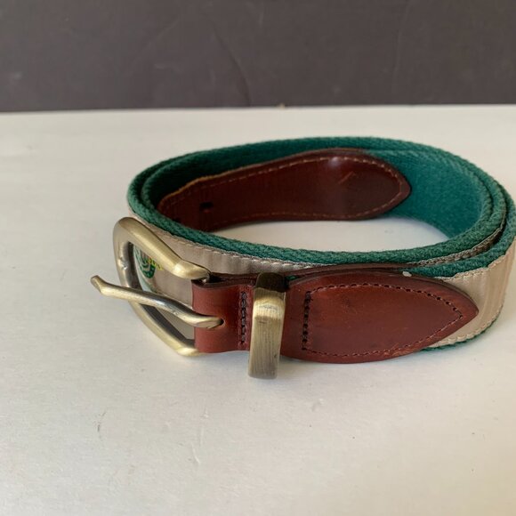 YRI GCCC COUNTRY CLUB GOLF GREEN RIBBON BELT MENS SIZE 40 - Picture 1 of 11
